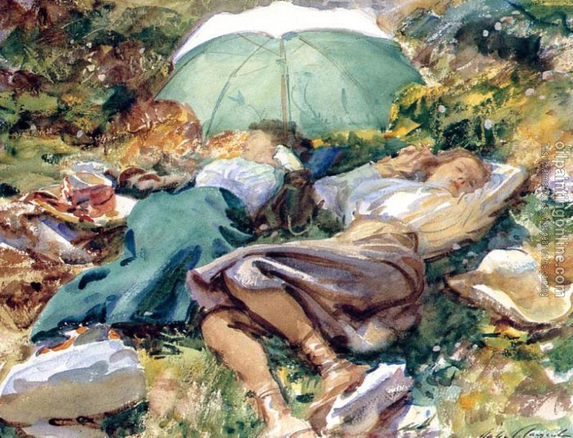 Sargent, John Singer - A Siesta